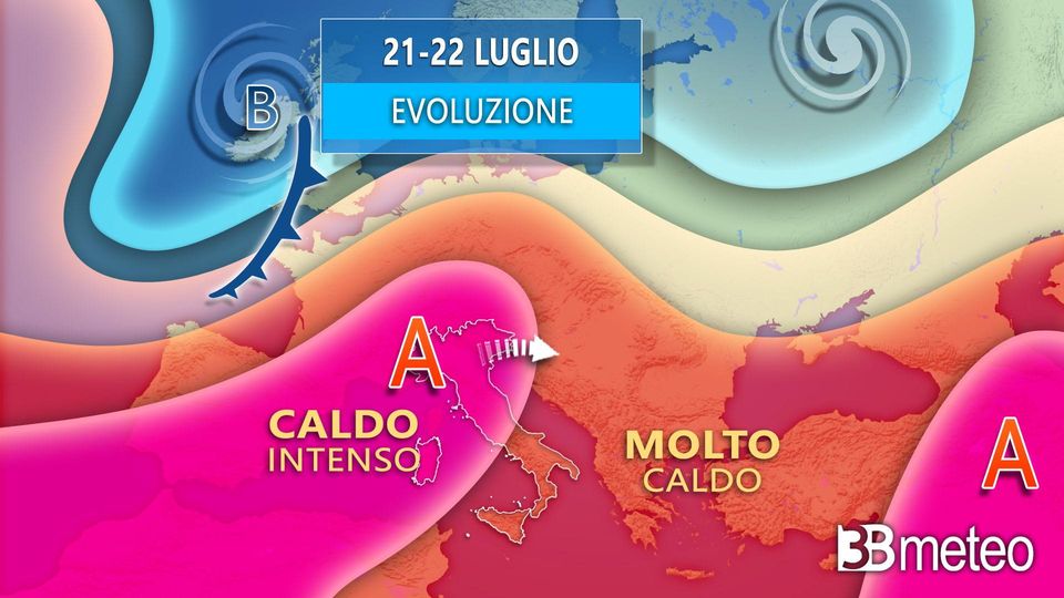 Escalation del caldo fino a 40 gradi a Lodi Escalation del caldo fino a 40 gradi a Lodi