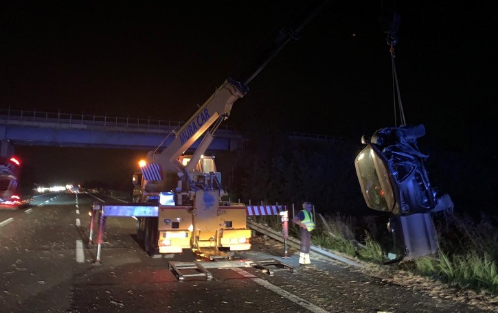 Incidente a Villanova del Sillaro, chiusa ieri sera l’Autostrada del Sole. Da Como arriva l’elisoccorso