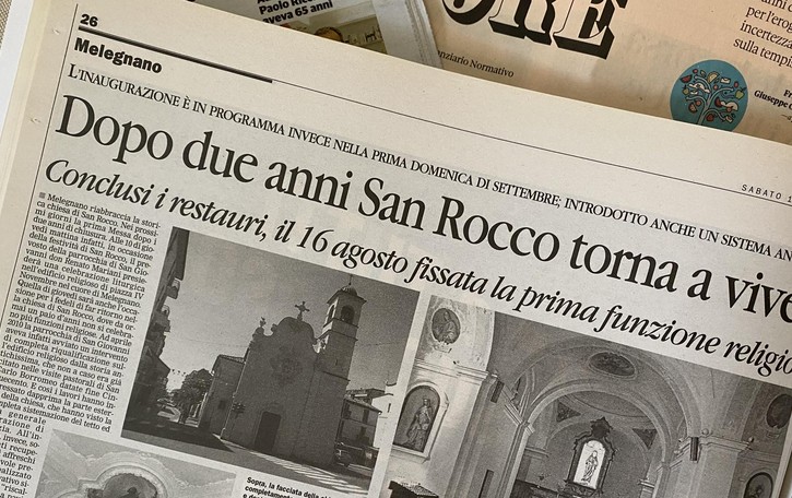 MELEGNANO Amarcord, dieci anni fa si inaugurava la chiesa di San Rocco dopo il restauro