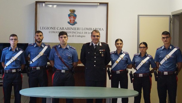 CODOGNO Nella Bassa arrivano sei nuovi carabinieri